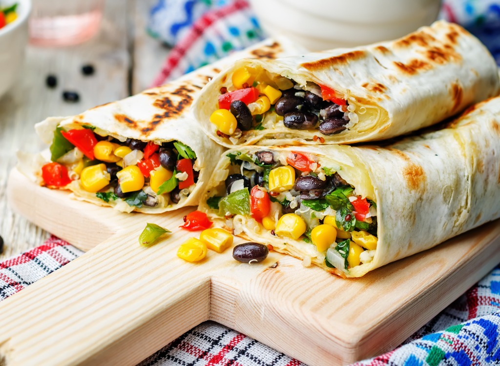 bean quinoa burrito