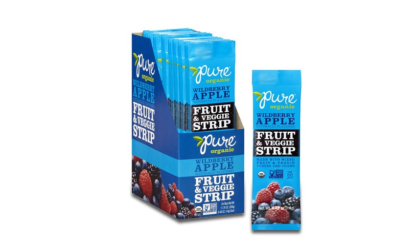 pure organic wildberry apple fruit veggie strip