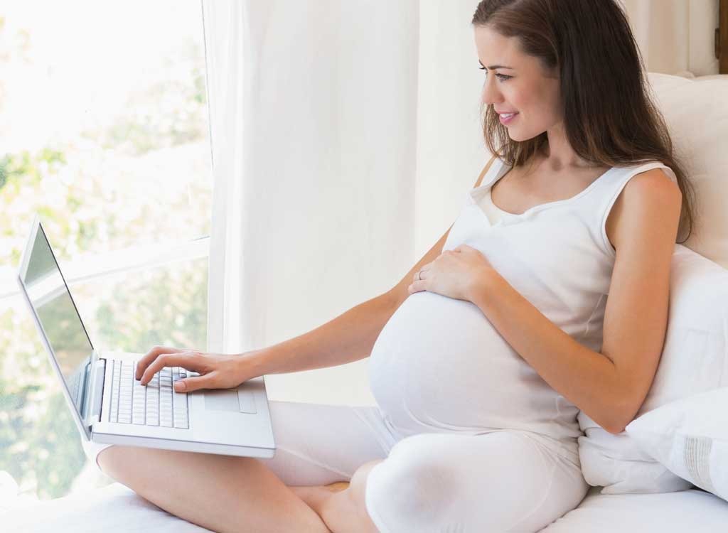 pregnant research laptop