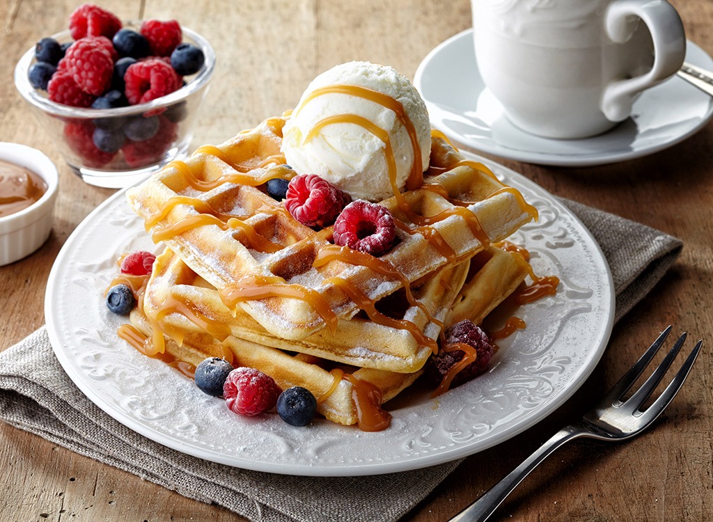 high protein blueberry waffles