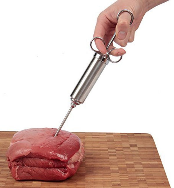 mr. grill stainless meat injector