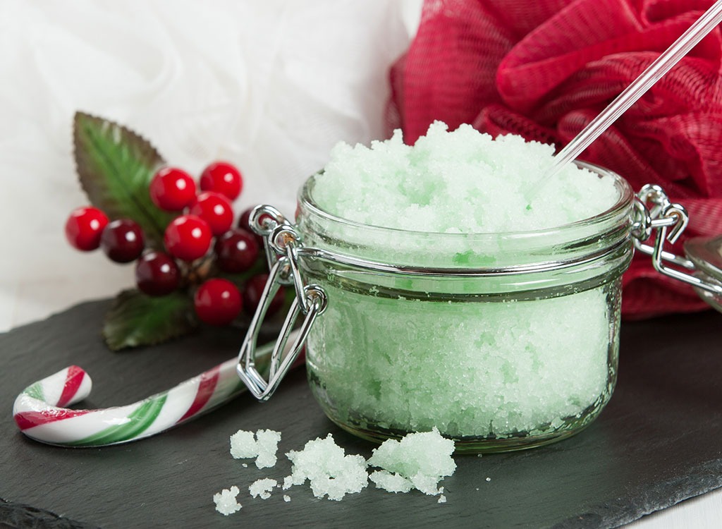 candy cane scrub