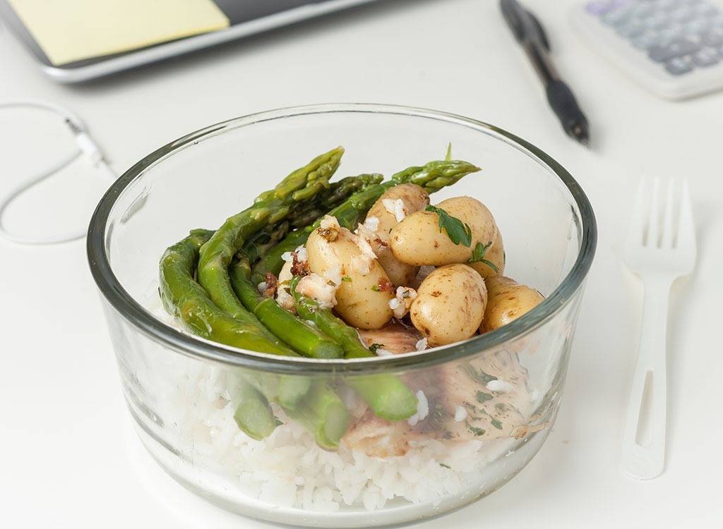 Glass food container