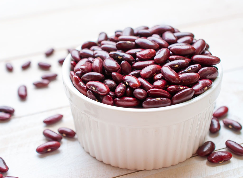 Kidney beans high fiber foods