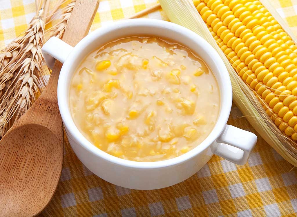 bowl of corn chowder