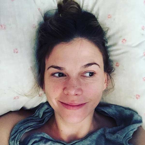 Sutton Foster in bed