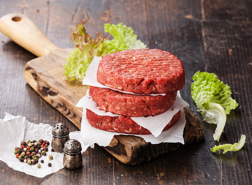 ground beef patties toppings