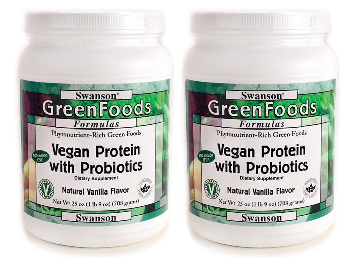 swanson greenfoods vegan protein with probiotics