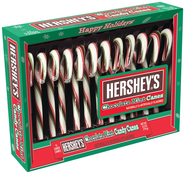 HERSHEYS CHOCOLATE MINT CANES