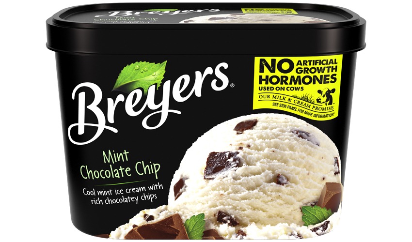 breyers mint chocolate chip ice cream