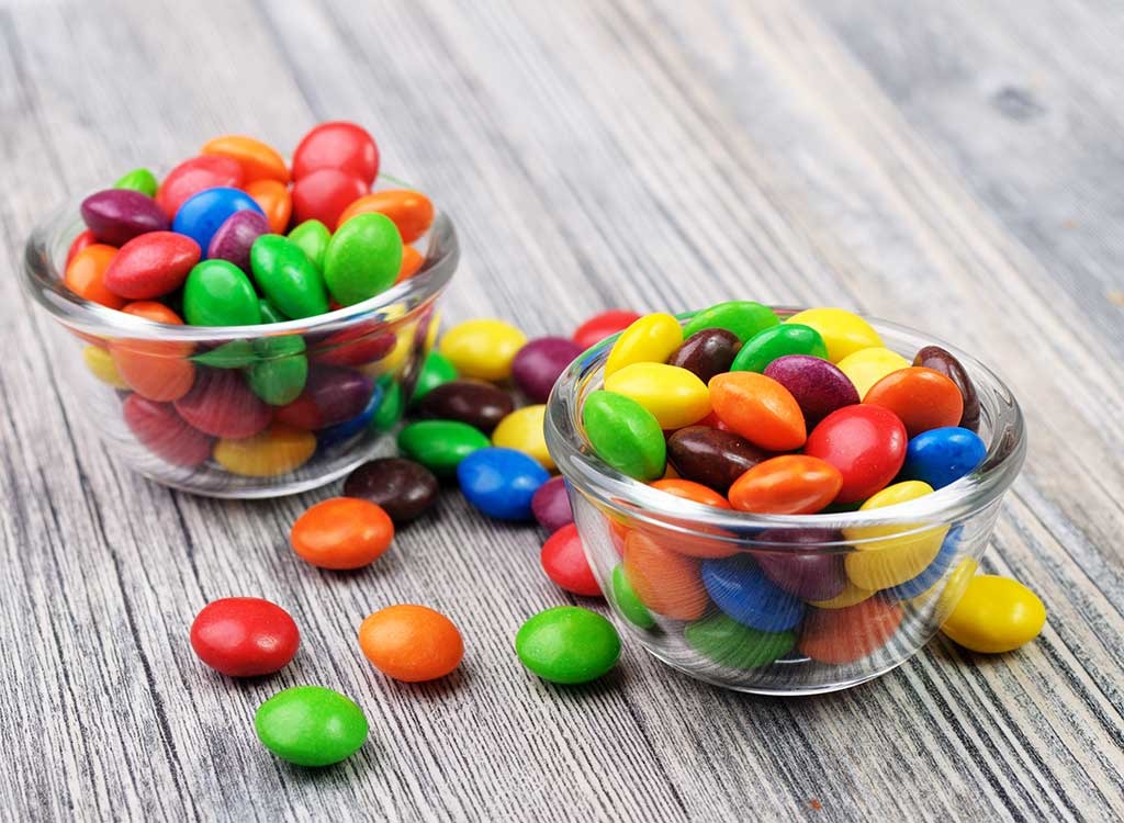 M and ms bowls