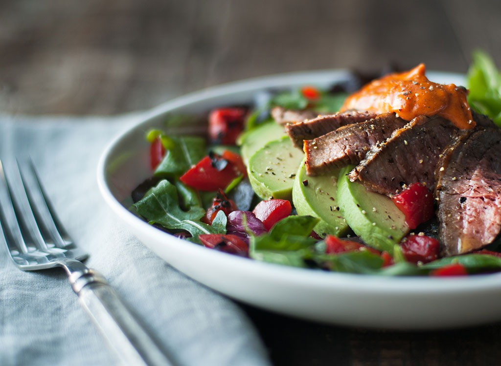 Foodie trends steak salad