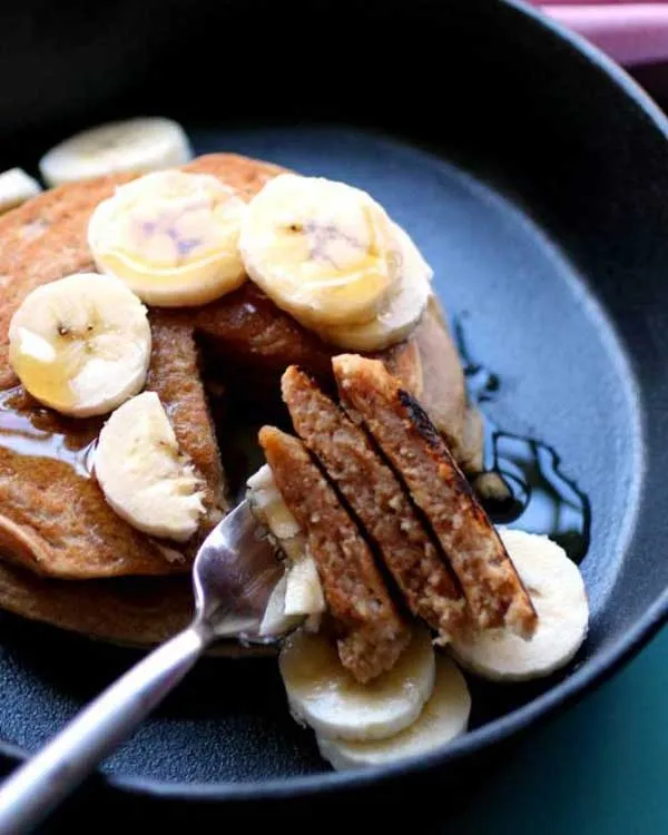 peanut butter cookie pancakes - pb2