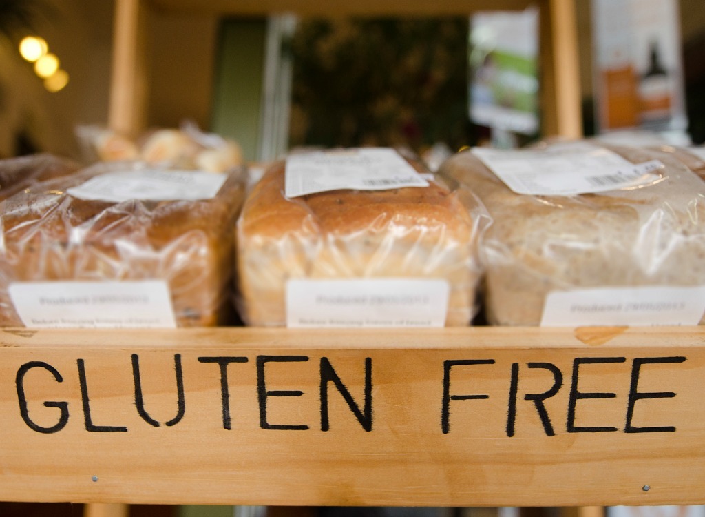 Display of gluten-free bread