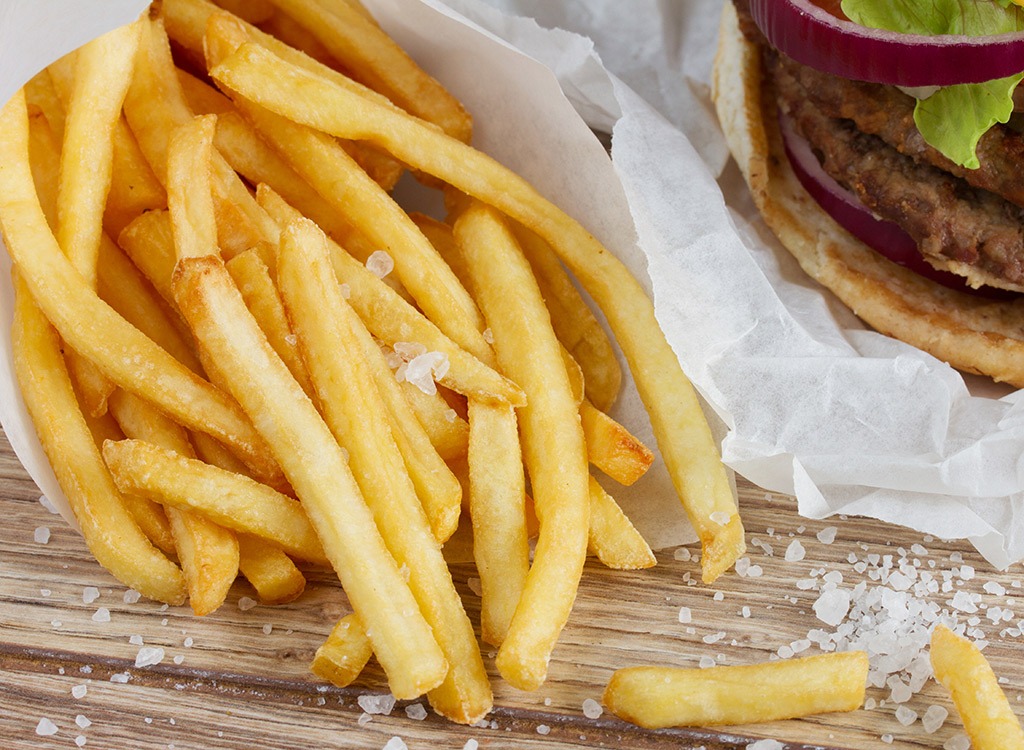 French fries table