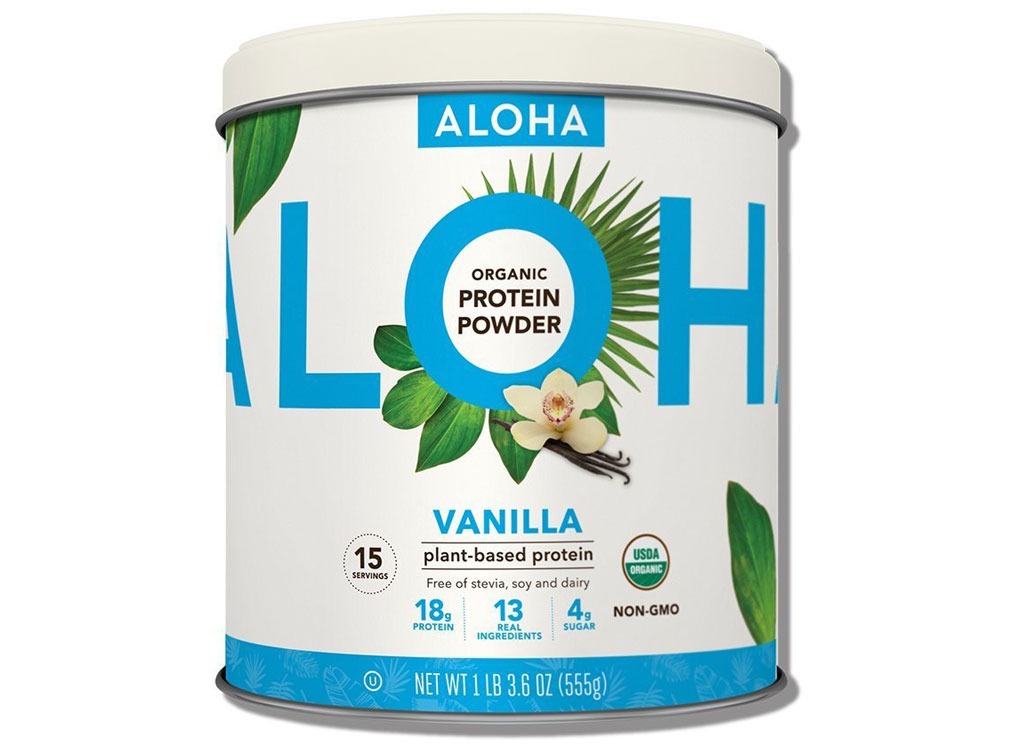 Aloha vanilla plant protein powder