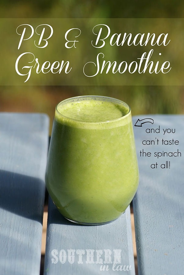 Peanut butter banana green smoothie