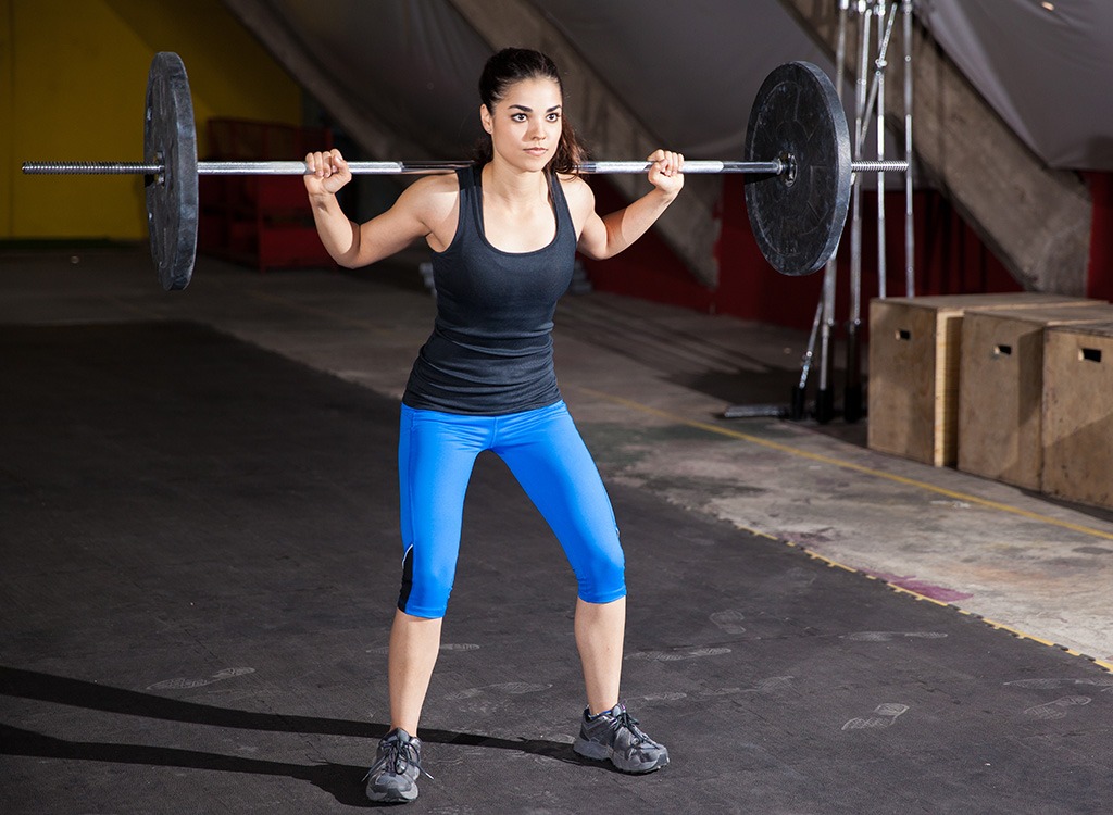 Woman doing squats